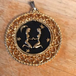 Vintage Gemini pendant